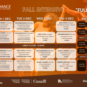 Fall Intensive – “FULL TING” Package