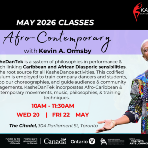 Afro-Contemporary with Kevin A. Ormsby on Fri, May 22nd