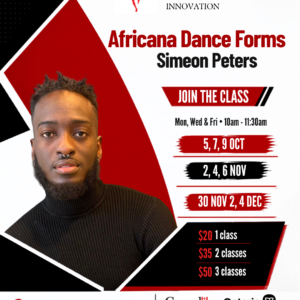 AFRICANA DANCE FORMS with Simeon Peters on Fri, Dec 4th